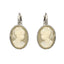 Oorbellen Camps & Camps Rope Ovaal Cameo Blanc