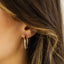 Gisser Jewels Bold Tube Statement Hoop Oorbellen
