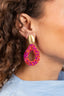 Fuchsia Oorbellen Berry Drop L