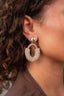 Lott Earrings Lott Oorbellen Combi Oval M - Nude