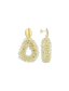 Lott Oorbellen Drop S Irregular Stones - Ice Gold