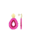 Fuchsia Oorbellen Silk Drop S