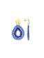 Blauwe Oorbellen Robin Drop Crystal Small