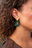 Lott Oorbellen Flower Drop Element - Emerald