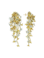 Goud/Zilverkleurige Oorbellen Lilly Flower Strings L