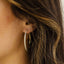 Gisser Jewels Sparkling Oversized Statement Hoop Oorbellen