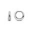 Gisser Jewels Polished Hoop Oorbellen