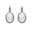 Oorbellen Camps & Camps Rope Ovaal Cameo Blue