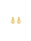 Lott Earrings Thick Heart XS Brushed