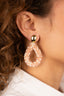 Lott Earrings Drop L - Old Pink/Pearl