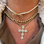 PScallme Necklace Ribbon Pearl Gold