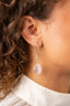 Lott Earrings Drop S - Metallic Pink