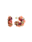 Lott Oorbellen Sequin Flower Creole S - Apricot/Fuchsia