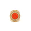 PScallme Ring Flat Stone Orange