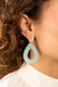 Lott Earrings Drop L - Aquamarine