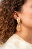 Lott Earrings Framed Drop XL - Nude