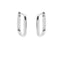 Karma Earrings Plain Hinged Hoops Smooth Square