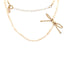 PScallme Necklace Ribbon Pearl Gold