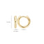 Blush oorringen 14k goud 7133YGO