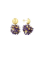 Lott Oorbellen Sequin Flower Globe S - Purple