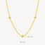 Blush necklace 14k gold 3145YGO