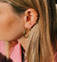 Anna + Nina Round Plain Hoop Earrings