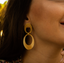 Lott Classic Earring Double Open Oval Satin