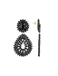 Lott Earrings Double Drop S/L - Black