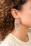 Lott Earrings Tube Waterfall L - Nude