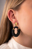 Lott Earrings Combi Oval M - Elemental Blue