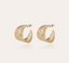 Gas Bijoux Earrings Wave Hoop