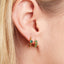 Monarch green earrings