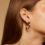 Gas Bijoux Earrings Ariane Hoop