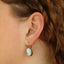 Camps & Camps Cameo Oval Coral Earrings