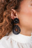 Lott Earrings Double Drop S/L - Black