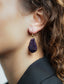 Lott Earrings Cone S - Metallic Purple