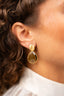 Lott Earrings Framed Drop M - Frosty Grey