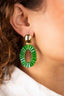 Lott Oorbellen Open Oval Tube Beads Bright Green