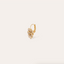 Gas Bijoux Earrings Pensee Enamel - Beige