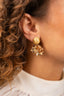 Lott Oorbellen Sequin Flower Globe S - Gold
