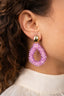 Lott Earrings Drop L Marquis - Lilac