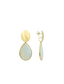 Lott Earrings Framed Drop L - Ice Blue