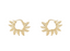 Anna + Nina Sunflower Petals Hoop Oorbellen