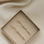 Karma Earrings Hinged Hoops MASY Chain
