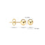 Blush earrings 14k gold 7122YGO