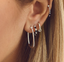 EARRINGS ANNA + NINA LINK HOOP EARRINGS