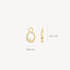 Blush earring 14k gold 9078YMP