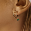 EARRINGS ANNA + NINA FUNKY LOVE SMALL HOOP EARRINGS