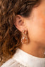 Lott Earrings Pendant Earring Double M - Orange Crush