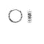 OORBELLEN KARMA PLAIN HINGED HOOP CHAIN
